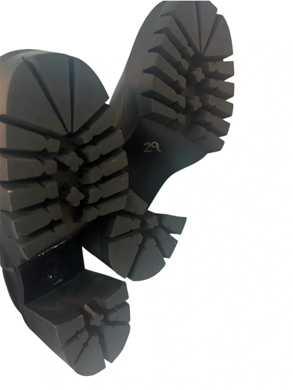 Madden Girl Black Lug Platform Chelsea Booties